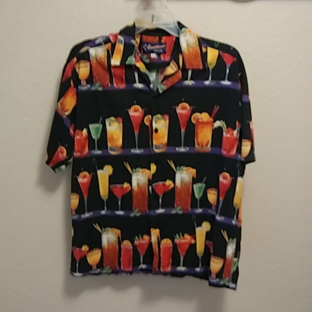 Five Crown Easy Livin Original Cocktail Shirt Sz L